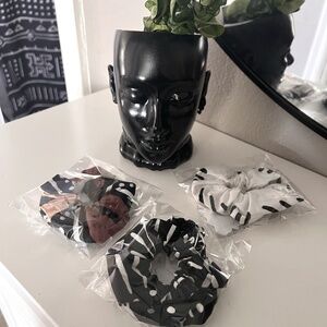 KEPT ROOTS Kente Inspired Handmade Scrunchies Ponytail Holders Set of 3